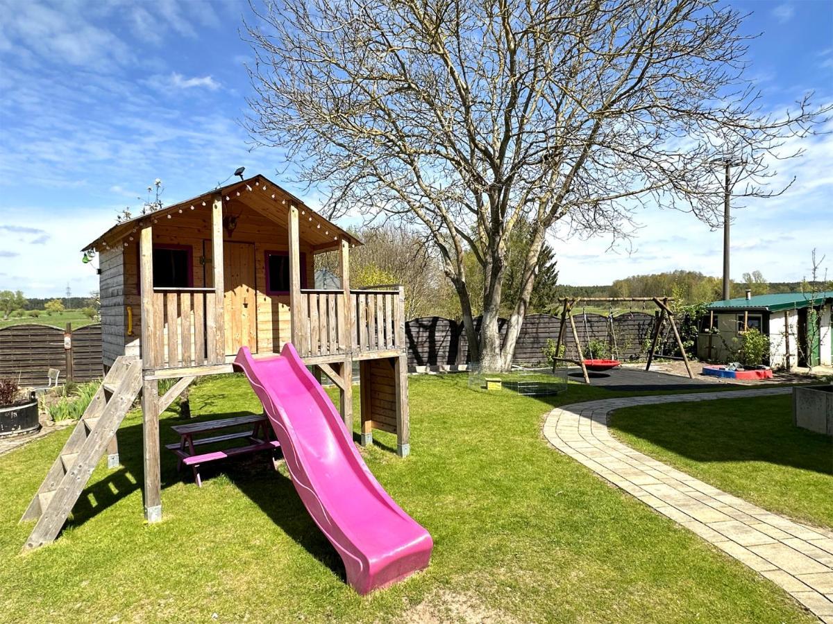Behindertengerechte Ferienwohnung Nossentiner Huette Exterior foto